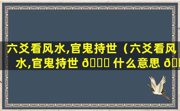 六爻看风水,官鬼持世（六爻看风水,官鬼持世 🍀 什么意思 🐋 ）